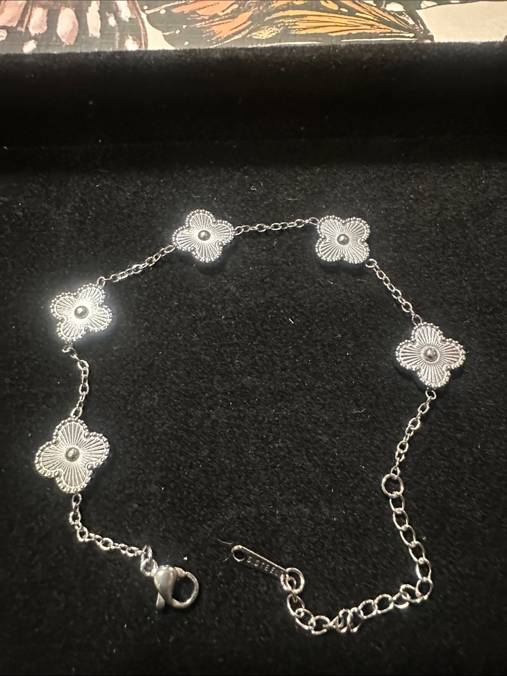 LSJ Stainless Steel Clover Bracelet